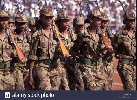 Stock Photo - Stock image of Eritrean women soldiers marching on parade ...