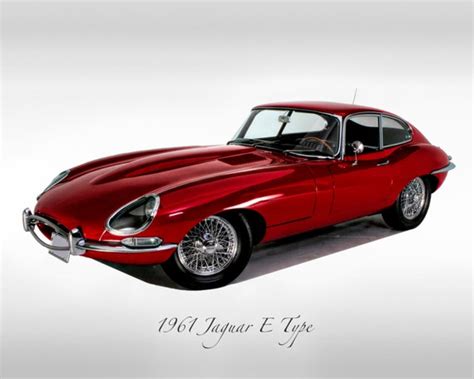 Classic Cars 1961 Jaguar E Type Print - Etsy Canada