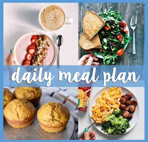 daily meal plan - a full day of balanced meal ideas from breakfast to dinner! // cait's plate ...