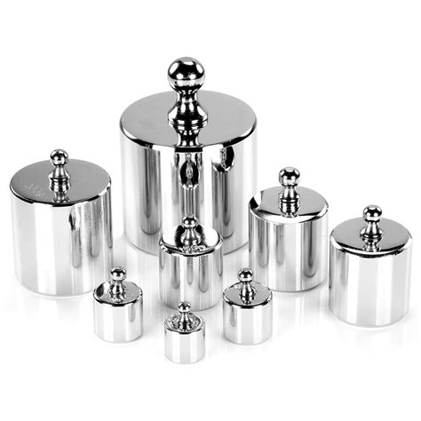 Neewer 8 Pieces 1000 Gram Pure Stainless Steel Calibration Weight Set for Scales