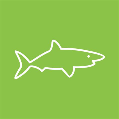 Shark Line Color Background Icon 16727246 Vector Art at Vecteezy