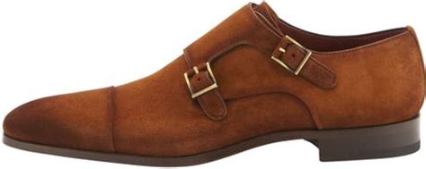 Magnanni Suede Captoe Doublemonk Shoe in Brown for Men (LIGHT BROWN) | Lyst