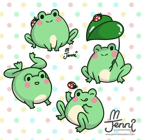 Cute Frog Drawing at PaintingValley.com | Explore collection of Cute ...