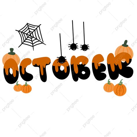 Halloween Theme Hd Transparent, October With Halloween Theme, October ...