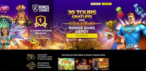 Bonus sans dépôt : 30 tours gratuits sur Kings Chance - Jeux Gratuits de Casino