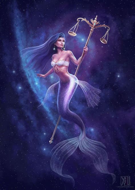 ArtStation - The Mermaid Zodiac: Libra, Yasushi Matsuoka | Bilancia ...