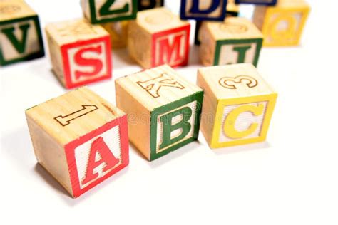 Alphabet learning blocks stock photo. Image of objects - 6683148