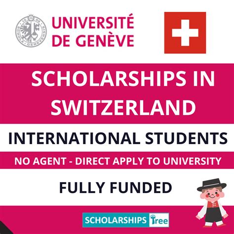 University of Geneva Switzerland Scholarships for International ...