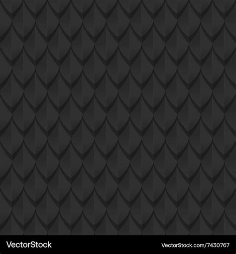 Black dragon scales seamless background texture Vector Image