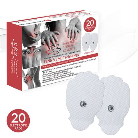 TENS Unit Electrode Pads L - 20 count – Massage Therapy Concepts