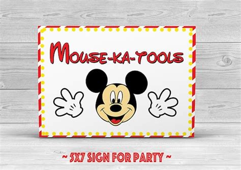 Mickey Mouse Mousekatools Clubhouse Birthday Party Ideas | Etsy