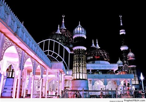 The Crystal Mosque at Night (Kuala Terengganu, Malaysia) – Islamic Architecture -Picture ...