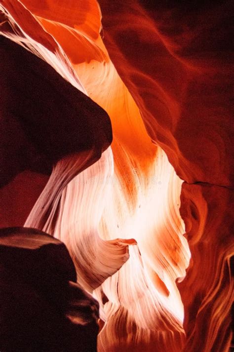 Red Rocks of Antelope Canyon Stock Photo - Image of geology, landscape ...