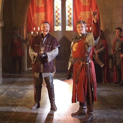 "Merlin" (Behind The Scenes) Anthony Stewart Head (King Uther) & Bradley James (Arthur) | King ...