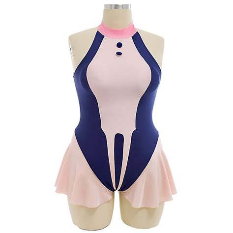 My Hero Academia Ochako Uraraka Plus Size Swimsuits - High Neck Bathing Suits | One-piece ...