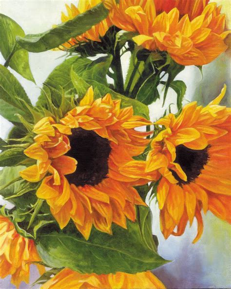 Sunflower Oil Painting at PaintingValley.com | Explore collection of Sunflower Oil Painting