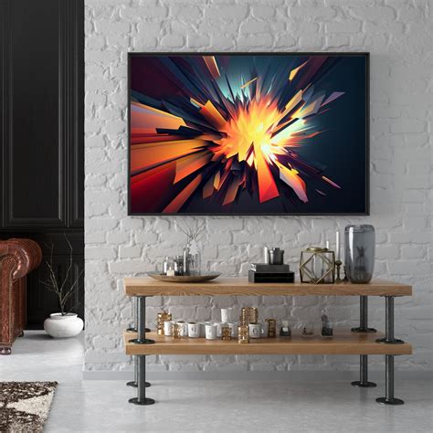 ArtStation - Abstract Decor Wall Art, Home Decor Art, Colorful Artwork ...