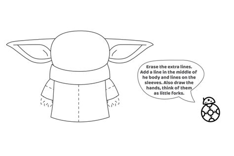 How To Draw Baby Yoda From The Mandalorian - 14 Baby Yoda Drawing - oggsync.com