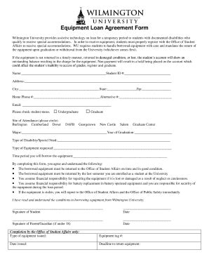 Equipment Loan Agreement Template - Fill and Sign Printable Template Online