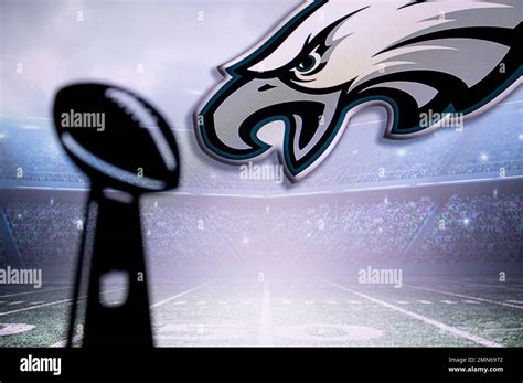 PHOENIX, USA, 30 JANUARY 3, 2023: Philadelphia Eagles logo and ...