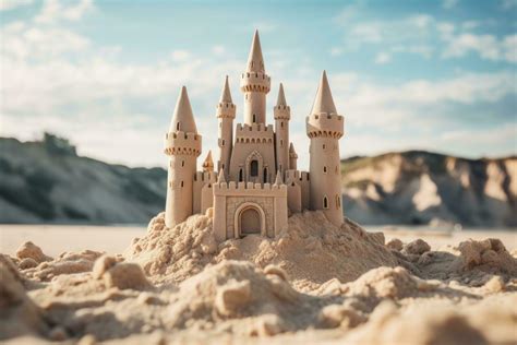 Building a sand castle 27288882 Stock Photo at Vecteezy