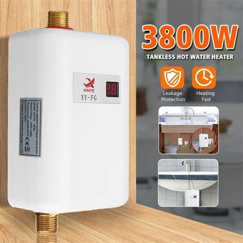 110/220V 3.8KW Electric Tankless Instant Hot Water Heater for Bathroom ...