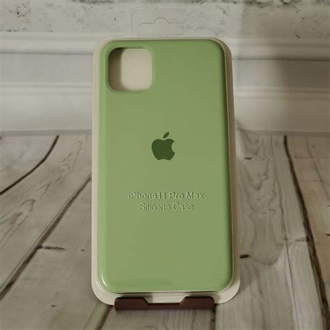 iPhone 11 Pro Max Silicone Case mint gre | Green iphone case, Green ...