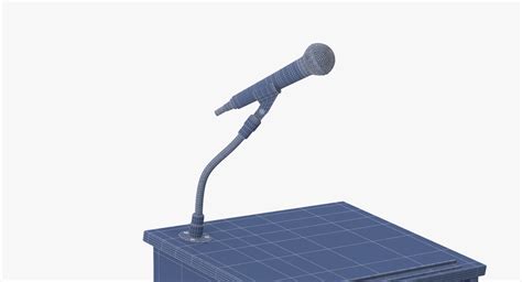 3d podium microphone