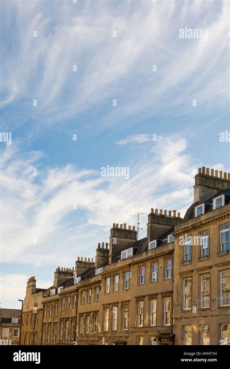 Bathstone terraces in Bath, England Stock Photo - Alamy