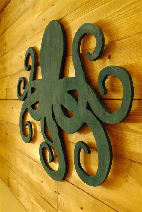 Octopus Decorlarge Octopusnautical Decor Octopus Wall | Etsy