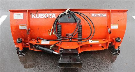 Sold Price: Kubota B2765A 5' Snow Plow with Hydraulic Controls - May 2, 0114 6:00 PM EDT