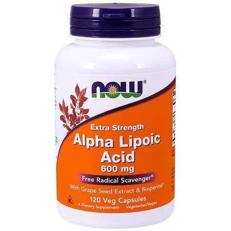 Buy Alpha Lipoic Acid 600mg - 120 capsules Online in Canada | Spectrum Supplements