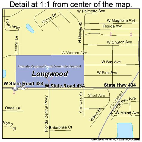 Longwood Florida Street Map 1241250