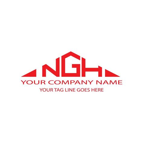 NGH letter logo creative design with vector graphic 8464105 Vector Art ...