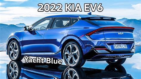 2022 Kia EV6 in Yacht Blue - YouTube