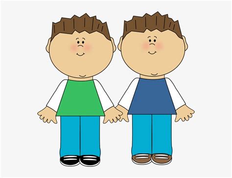 Clip Art > Twin Brothers - Twins Clipart Transparent PNG - 556x550 ...