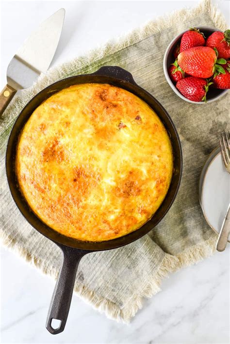 Easy Ham and Cheese Frittata - Family Friendly Brunch Recipe