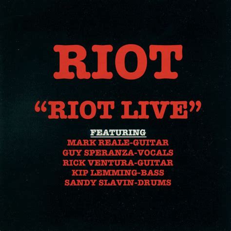 Riot “Riot Live” | Metal Blade Records