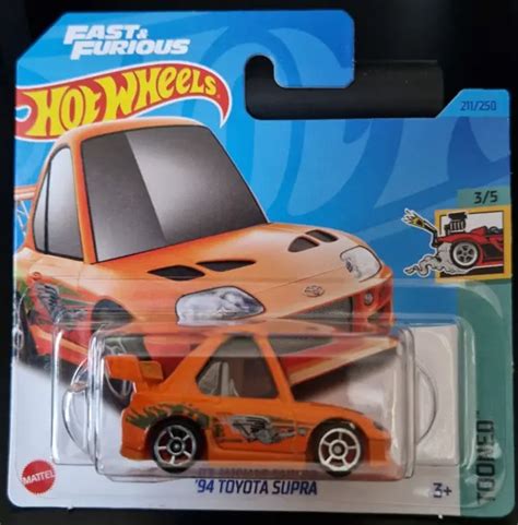 HOT WHEELS 2023 '94 Toyota Supra *211/250 HW Tooned *3/5 HKG62 New Short Card £3.99 - PicClick UK