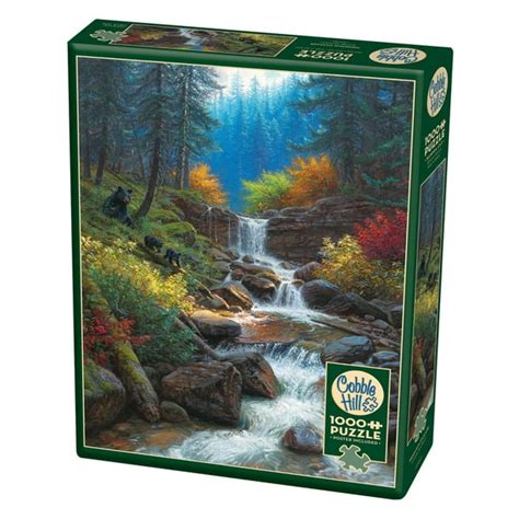 Cobble Hill: Mountain Cascade 1000 Piece Jigsaw Puzzle - Walmart.com - Walmart.com