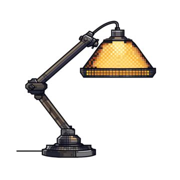 Desk Lamp In Pixel Art Style, Desk, Lamp, Furniture PNG Transparent Image and Clipart for Free ...