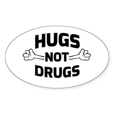 Hugs! Not Drugs Decal by 12StepGiftShop