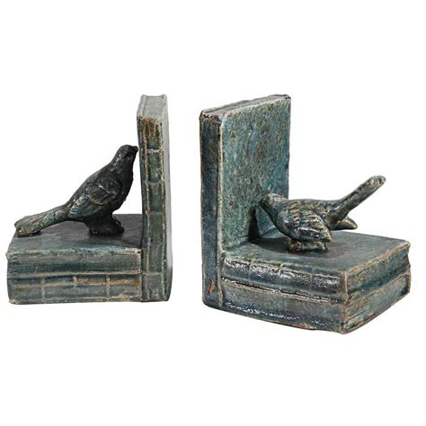 A & B Home 5 in. x 6 in. Decorative Bird Bookends (2-Pack)-69161 - The ...