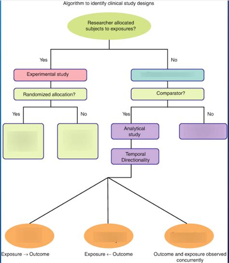 Quantitative study designs Diagram | Quizlet