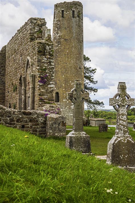 The High Crosses of Clonmacnoise Photograph by John and Julie Black - Fine Art America