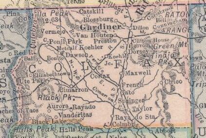 Colfax County 1914 Map