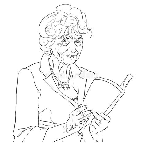 Alice-munro-drawing-line Art Editorial Stock Image - Illustration of ...