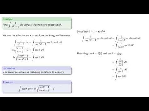 Integral of Secant - YouTube