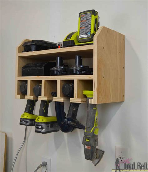 Cordless Drill Storage - Charging Station - Her Tool Belt | Tool ...