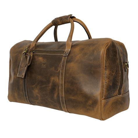 Rustic Town Vintage Leather Travel Duffle Bag for Men - Walmart.com - Walmart.com